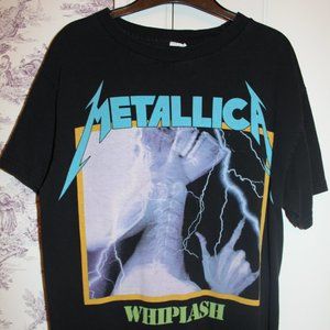 Metallica Whiplash band-tshirt. Thick, soft material. size small